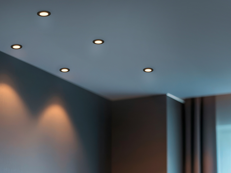 LED Einbaustrahler HIMAL 3er Set, dimmbar, 2 Lichtfarben für Badezimmer, Ø 8,5cm