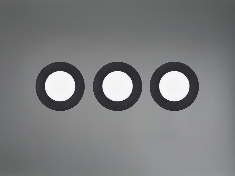 LED Einbaustrahler HIMAL 3er Set, dimmbar, 2 Lichtfarben für Badezimmer, Ø 8,5cm