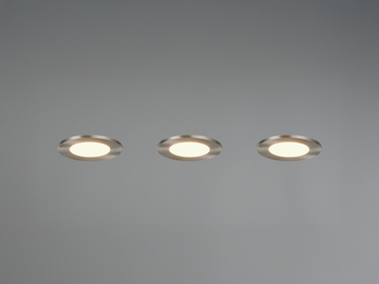 LED Einbaustrahler HIMAL 3er Set, dimmbar, 2 Lichtfarben für Badezimmer, Ø 8,5cm