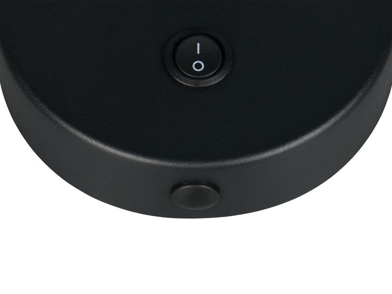 LED Schwanenhals Leselampe Schwarz mit Schalter, Breite 10cm