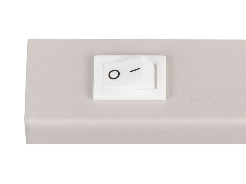 LED Wandstrahler Coffee / Grau mit Schalter, Breite 6cm