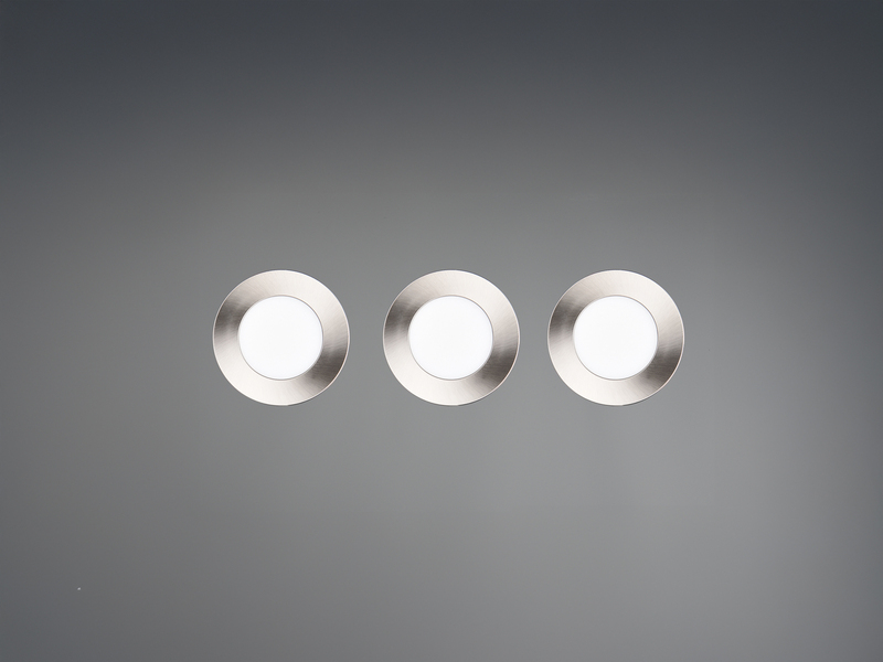 LED Einbaustrahler 6er Set, dimmbar, 2 Lichtfarben für Badezimmer, Ø 8,5cm