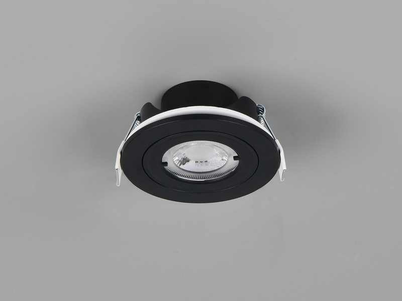 Flacher LED Einbaustrahler 230V dimmbar 3er Set Badezimmer geeignet 4000K Ø 8cm