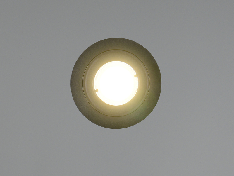 Flacher LED Einbaustrahler 230V dimmbar, 3er Set, Badezimmer geeignet, Ø 8cm