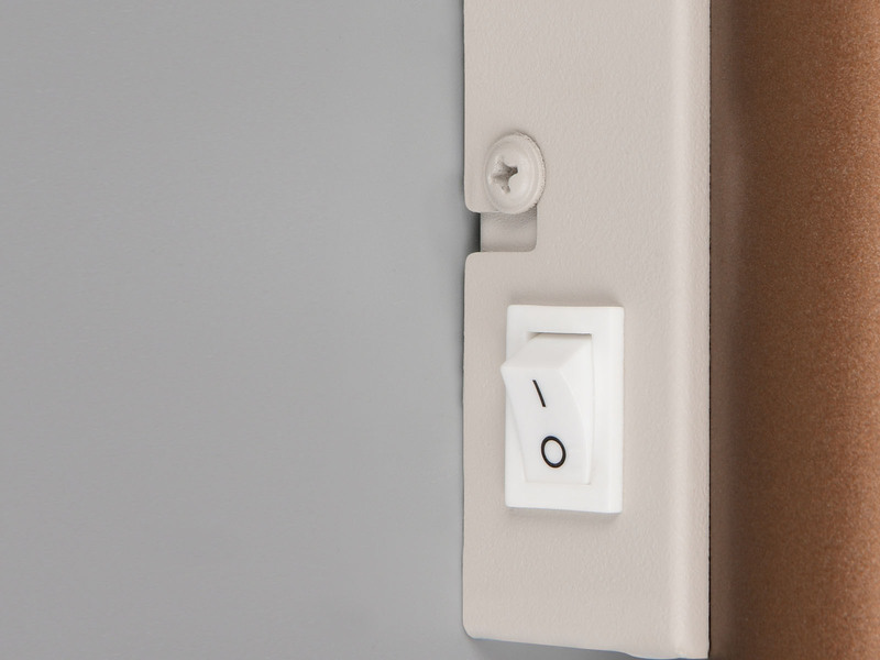 LED Wandleuchte Up and Down Coffee / Grau mit Schalter, Höhe 18cm