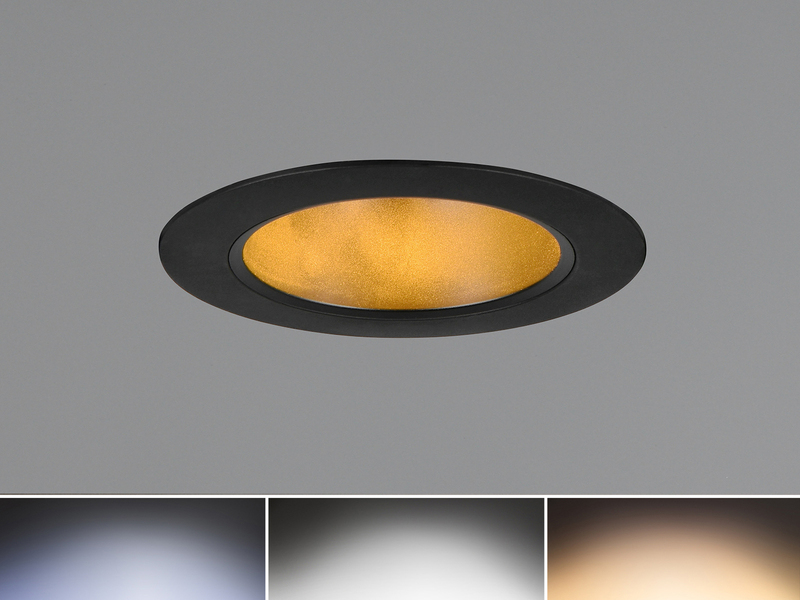 LED Einbaustrahler 230V 3er Set dimmbar, 3 Lichtfarben für Badezimmer, Ø 11cm