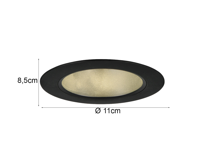 LED Einbaustrahler 230V 3er Set dimmbar, 3 Lichtfarben für Badezimmer, Ø 11cm