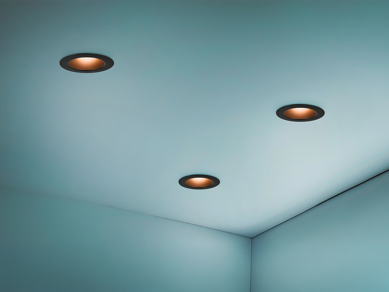 LED Einbaustrahler 230V 3er Set dimmbar, 3 Lichtfarben für Badezimmer, Ø 11cm