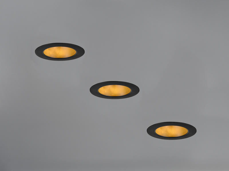 LED Einbaustrahler 230V 3er Set dimmbar, 3 Lichtfarben für Badezimmer, Ø 11cm