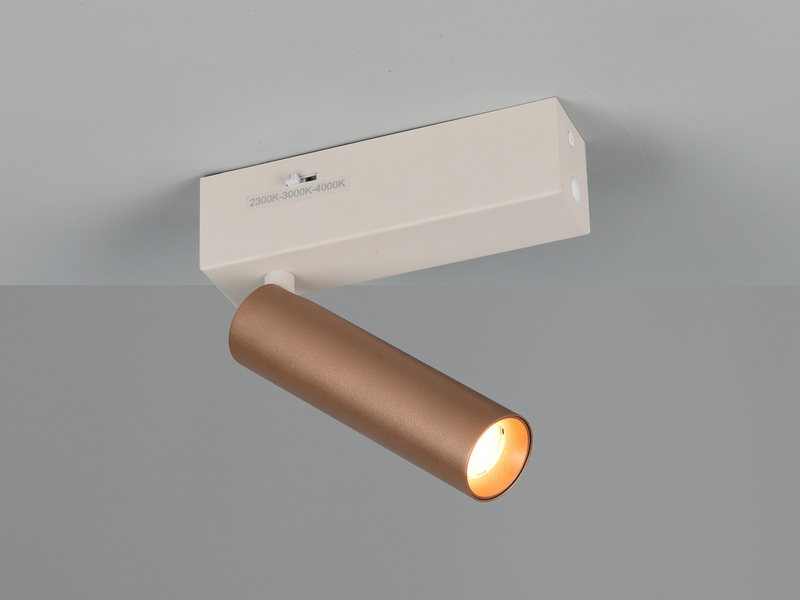 LED Wandstrahler AMBALA Coffee, dimmbar & Lichtfarbe wählbar, Breite 4cm