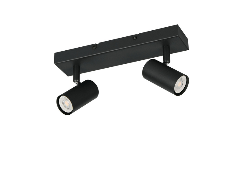 Deckenstrahler TARYN Schwarz 2-flammig, Breite 26cm