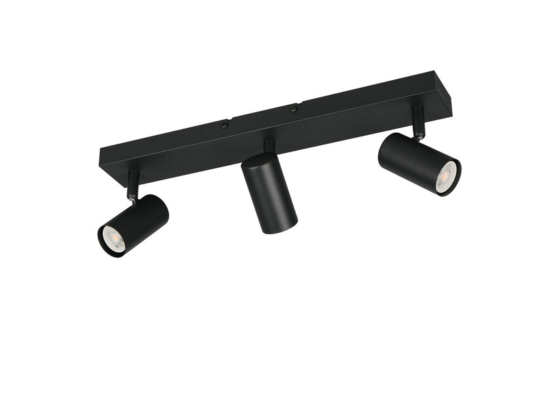LED Deckenstrahler Schwarz 3-flammig, Breite 41cm