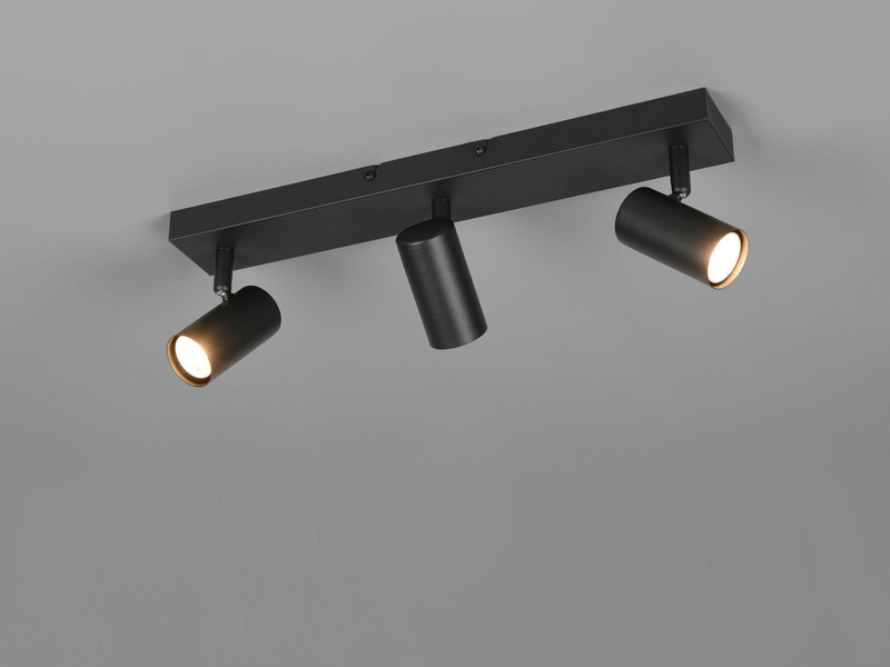LED Deckenstrahler Schwarz 3-flammig, Breite 41cm