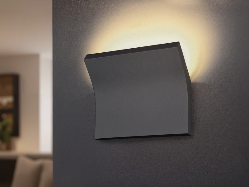 Wandleuchte VANJURA - indirekte Beleuchtung aus Gips, Breite 24cm