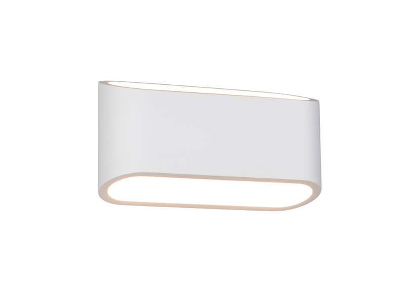 LED Wandleuchte aus Gips mit Up and Down Lichteffekt, Breite 23cm