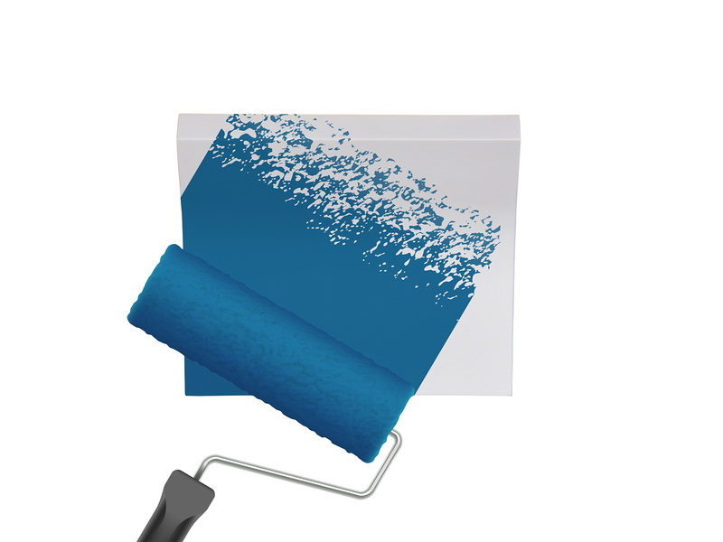 LED Wandleuchte, indirekte Beleuchtung aus Gips bemalbar, Breite 24cm