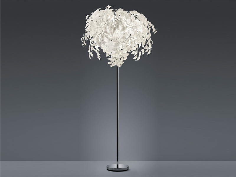 LED Stehlampe mit Blättern, Fernbedienung & RGBW Farbwechsel, Höhe 180cm