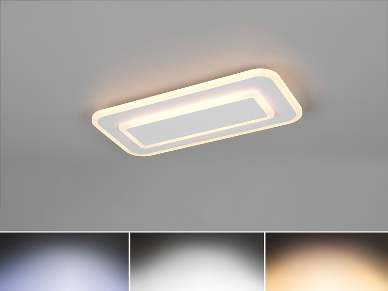 LED Deckenleuchte RIVA mit Fernbedienung & Tageslicht einstellbar, Breite 40cm