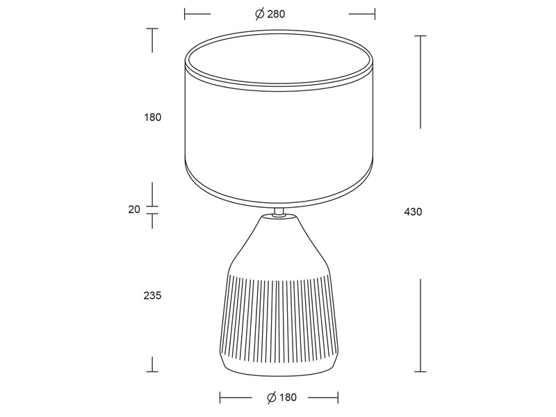 LED Tischlampe dimmbar, Keramikfuß Weiß, Papierschirm geflochten, Höhe 43cm