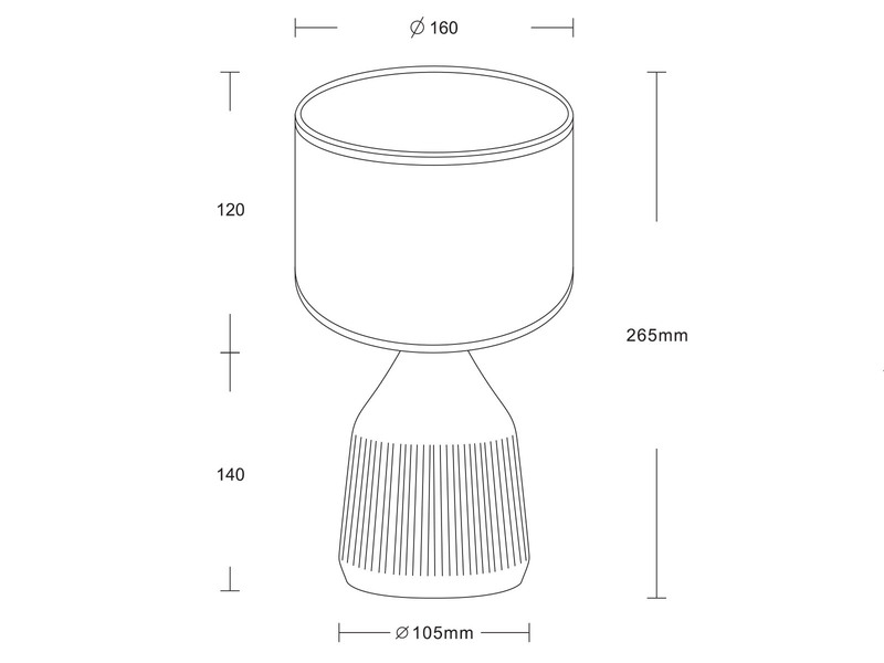 LED Tischlampe dimmbar, Keramikfuß Grün, Papierschirm geflochten, Höhe 26,5cm