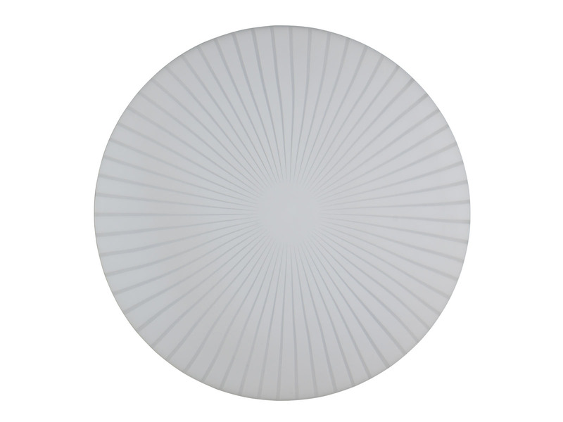 Kleine LED Deckenleuchte UMBRIA mit Strahlenmuster, rund Ø 30cm