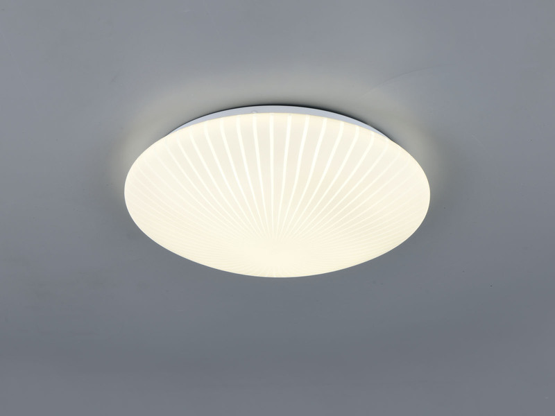 Kleine LED Deckenleuchte UMBRIA mit Strahlenmuster, rund Ø 30cm