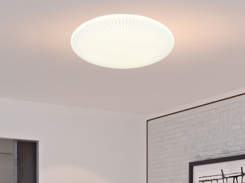 LED Deckenleuchte UMBRIA mit Strahlenmuster, rund Ø 40cm