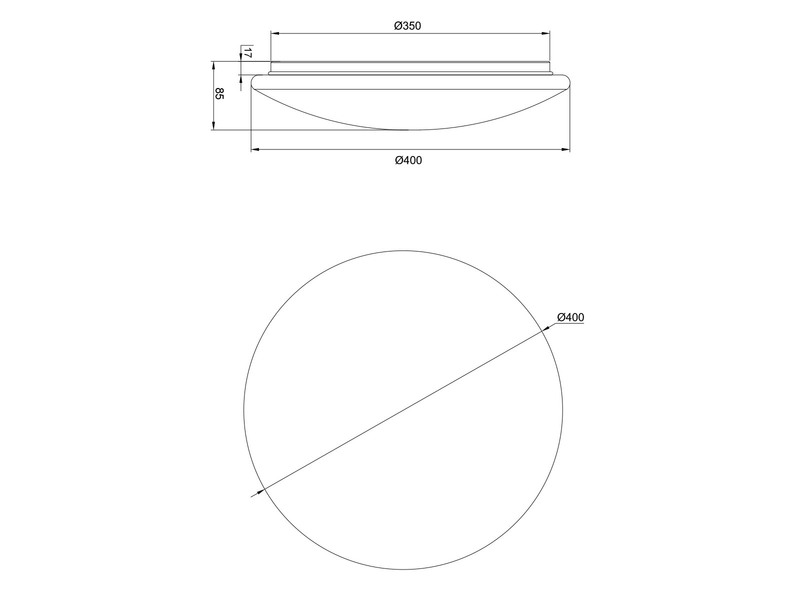 LED Deckenleuchte UMBRIA mit Rankenmuster, rund Ø 40cm