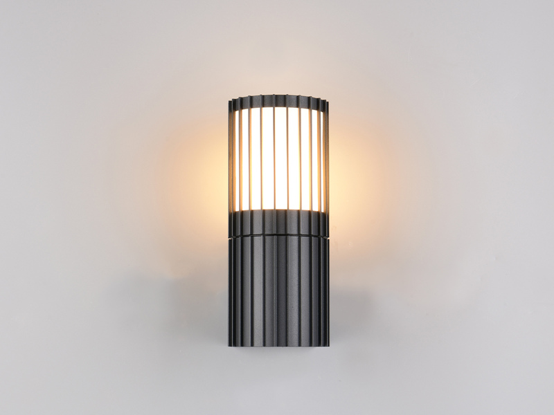 Außenwandleuchte VOLGA aus Aluminium in Anthrazit, Höhe 20cm