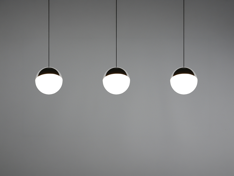 LED Pendelleuchte SENTA 3-flammig höhenverstellbar, Licht neutralweiß, B: 62cm