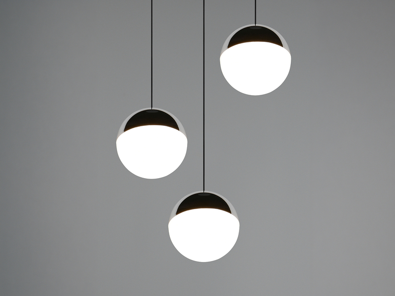 LED Pendelleuchte SENTA 3-flammig höhenverstellbar, Licht neutralweiß Ø 25cm