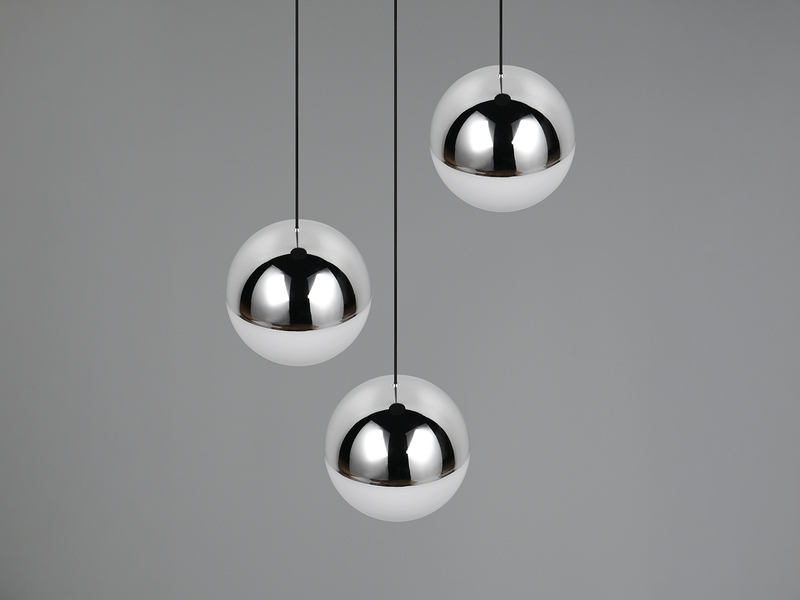 LED Pendelleuchte SENTA 3-flammig höhenverstellbar, Licht neutralweiß Ø 25cm