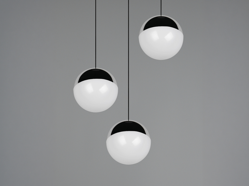 LED Pendelleuchte SENTA 3-flammig höhenverstellbar, Licht neutralweiß Ø 25cm