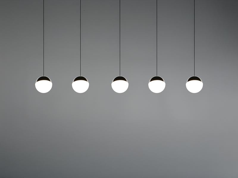 LED Pendelleuchte SENTA 5-flammig höhenverstellbar, Licht neutralweiß, B: 114cm