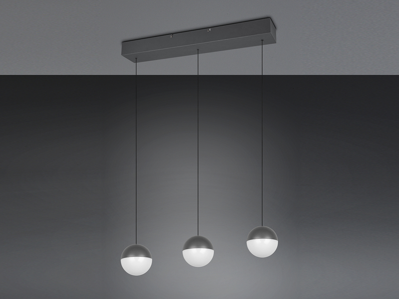 LED Pendelleuchte SENTA 3-flammig höhenverstellbar, Breite 62cm