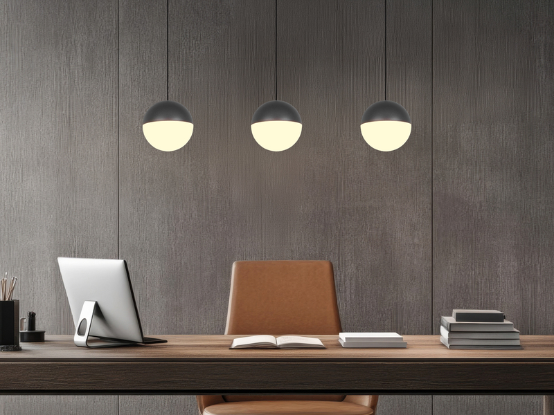 LED Pendelleuchte SENTA 3-flammig höhenverstellbar, Breite 62cm