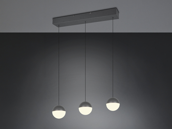 LED Pendelleuchte SENTA 3-flammig höhenverstellbar, Breite 62cm