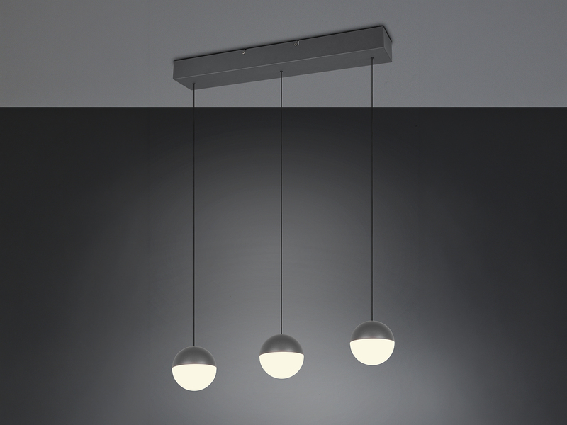 LED Pendelleuchte SENTA 3-flammig höhenverstellbar, Breite 62cm