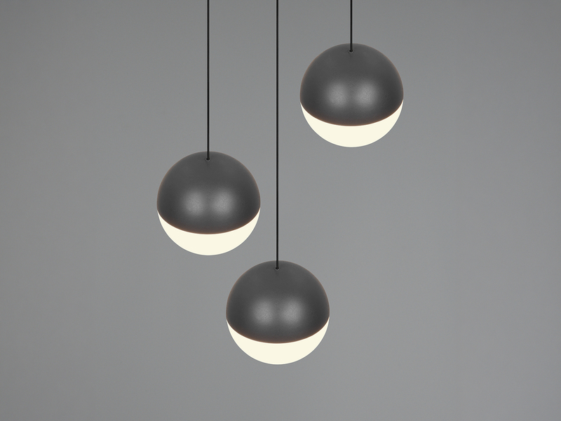 Cluster LED Pendelleuchte SENTA 3-flammig höhenverstellbar Ø 25cm