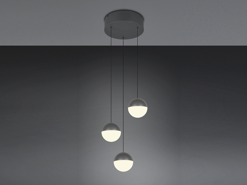 LED Pendelleuchte SENTA Cluster 3-flammig höhenverstellbar Ø 25cm