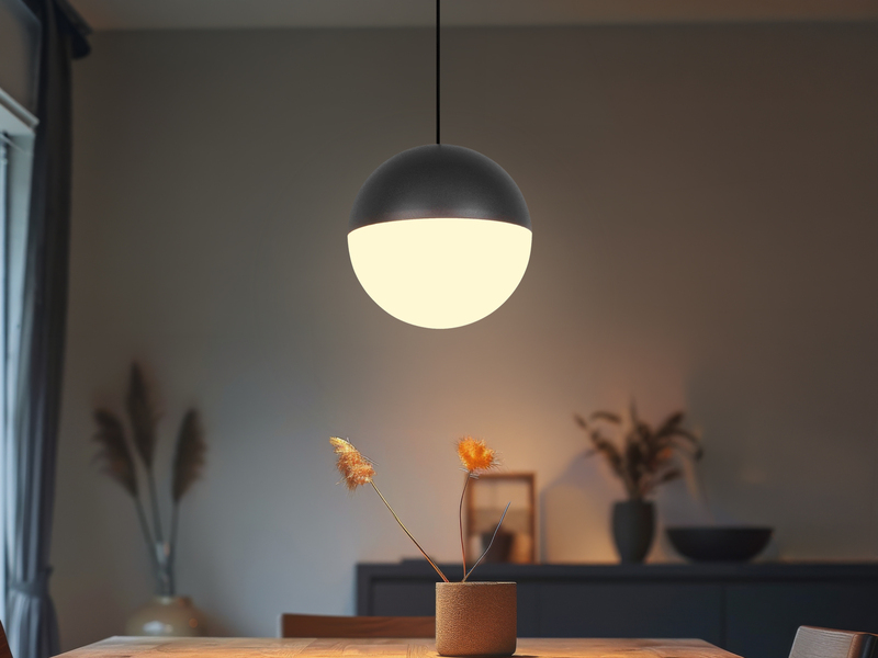Kleine Kugel LED Pendelleuchte SENTA höhenverstellbar Ø 10cm