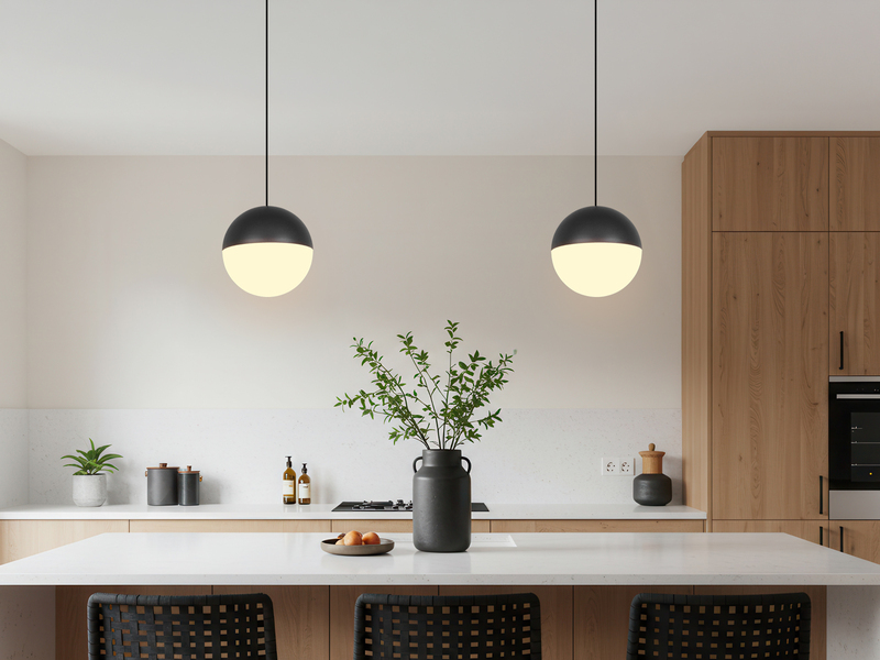 Kleine Kugel LED Pendelleuchte SENTA höhenverstellbar Ø 10cm