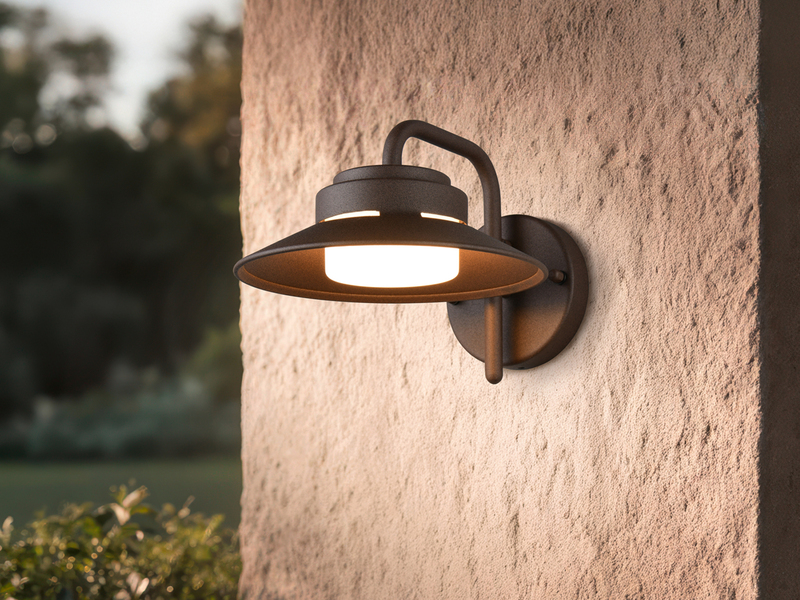 Außenwandleuchte ATRATO Laterne in Rostoptik, Salzluft resistent, Höhe 16,5cm