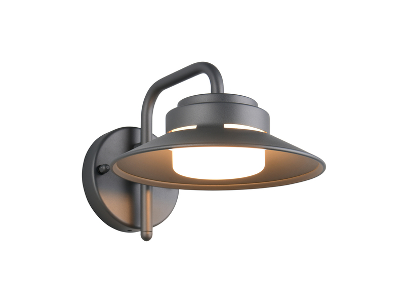 Außenwandleuchte ATRATO Laterne in Anthrazit, Salzluft resistent, Höhe 16,5cm