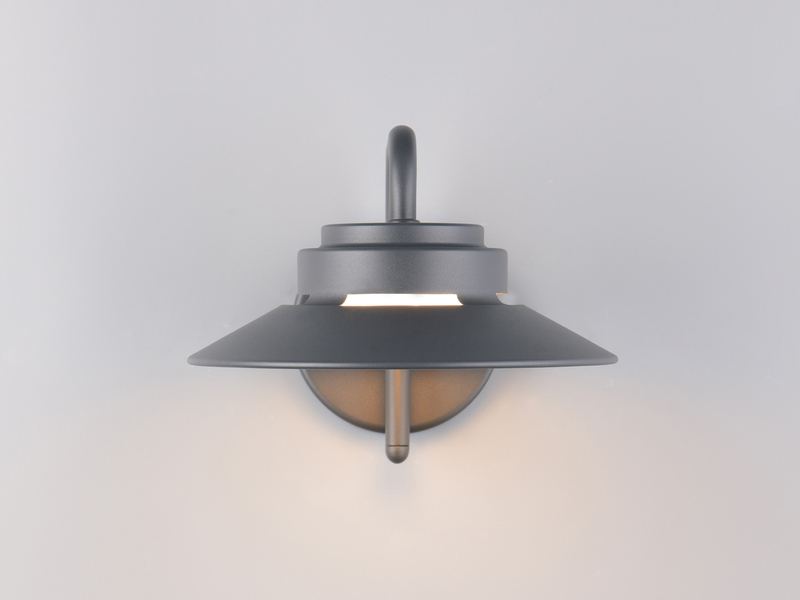 Außenwandleuchte ATRATO Laterne in Anthrazit, Salzluft resistent, Höhe 16,5cm