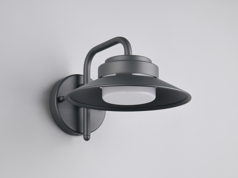 Außenwandleuchte ATRATO Laterne in Anthrazit, Salzluft resistent, Höhe 16,5cm