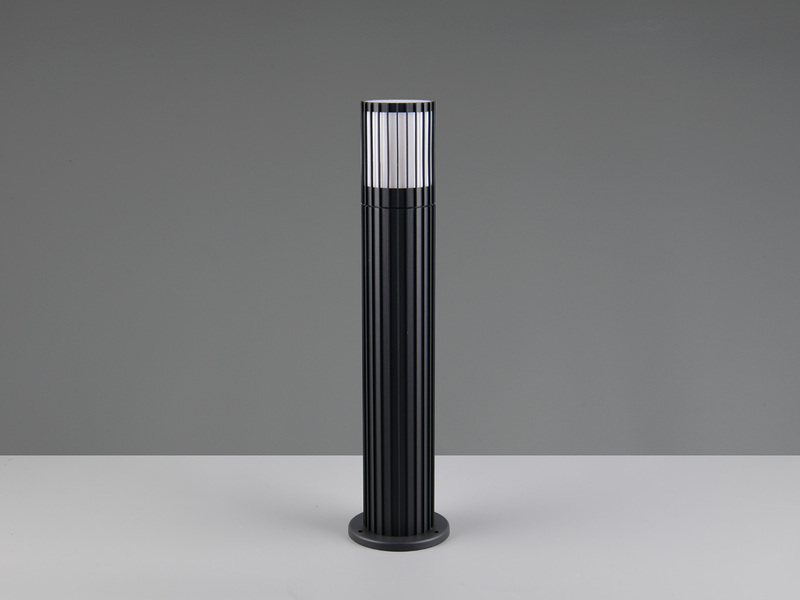 LED Sockelleuchte Aluminium Anthrazit, für Reihenschaltung geeignet, H: 50cm