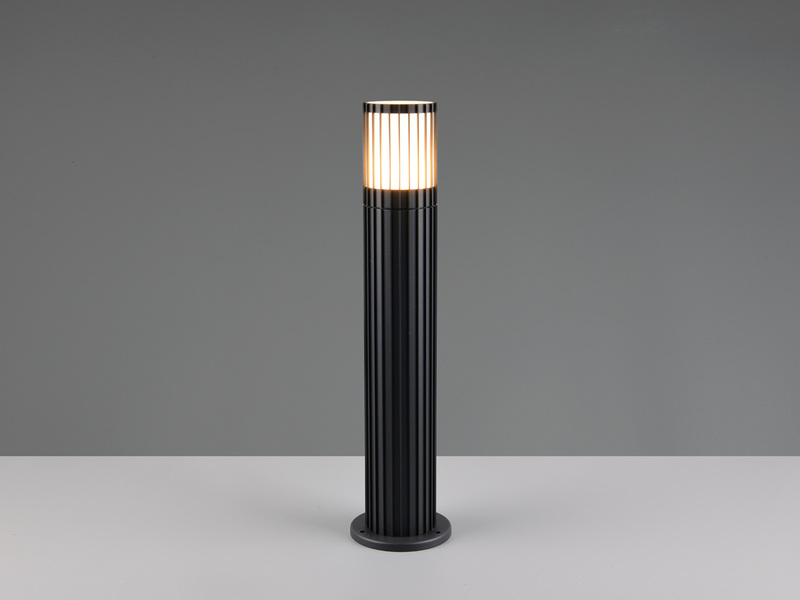 LED Sockelleuchte Aluminium Anthrazit, für Reihenschaltung geeignet, H: 50cm