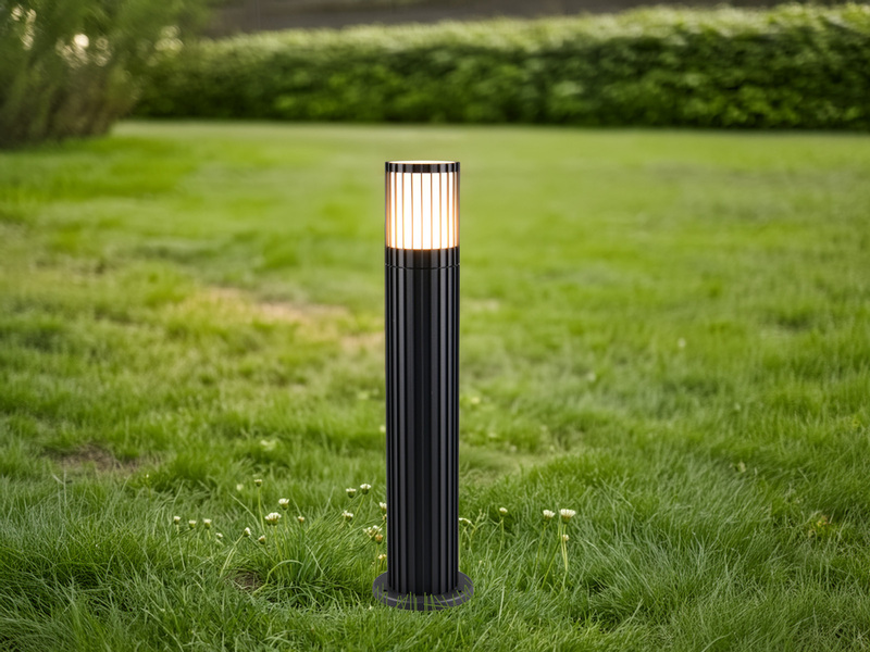 LED Sockelleuchte Aluminium Anthrazit, für Reihenschaltung geeignet, H: 50cm