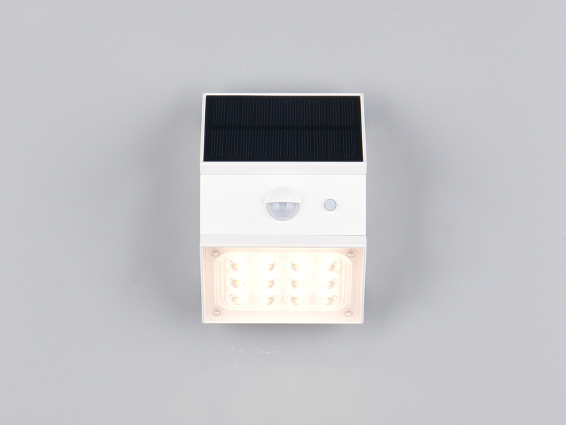 Solar Wandleuchte TALCA außen mit Bewegungsmelder, Licht drehbar, IP65, B: 9cm